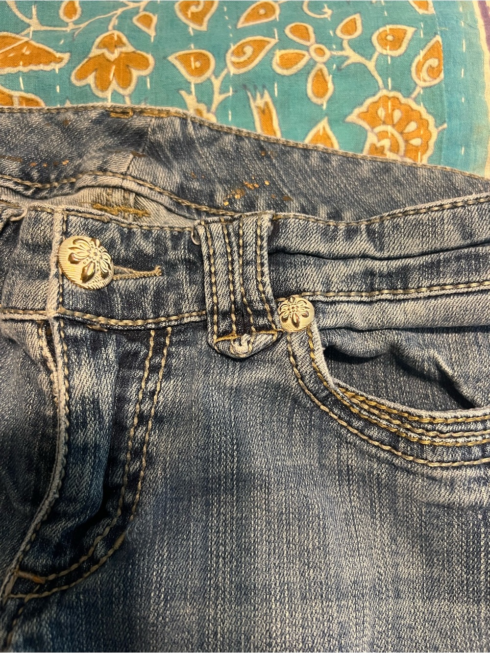 7 For All Mankind Light Blue Straight Leg Jeans